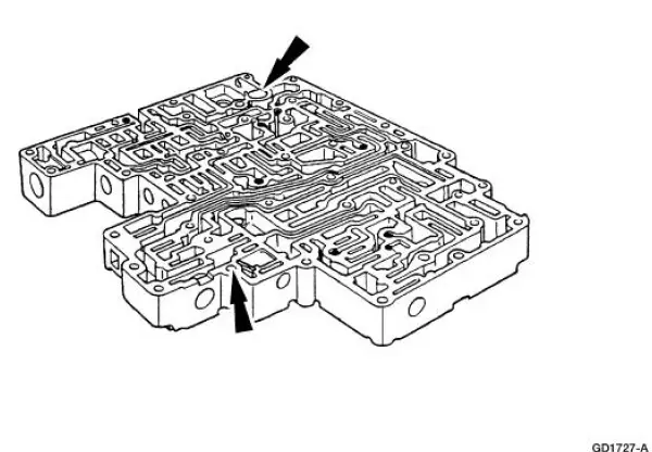 Main Control Valve Body - Disassembled View