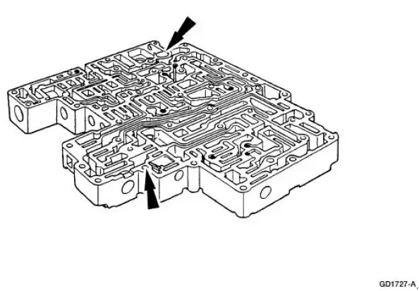 Main Control Valve Body - Disassembled View