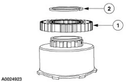 Intermediate Clutch Cylinder Disassembled View