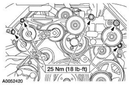 Accessory Drive Belt - 4.6L (2V) and (4V)