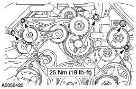 Accessory Drive Belt Tensioner - 4.6L (2V) and (4V)