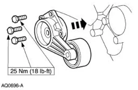 Accessory Drive Belt Tensioner - 4.6L (2V) and (4V)