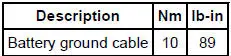 Torque Specifications