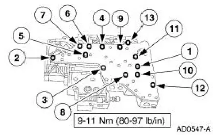 Main Control Valve Body - Disassembled View