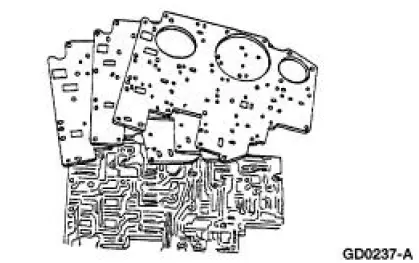 Main Control Valve Body - Disassembled View