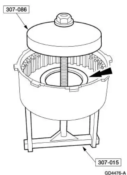 Reverse Clutch Disassembled View