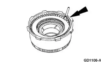 Reverse Clutch Disassembled View