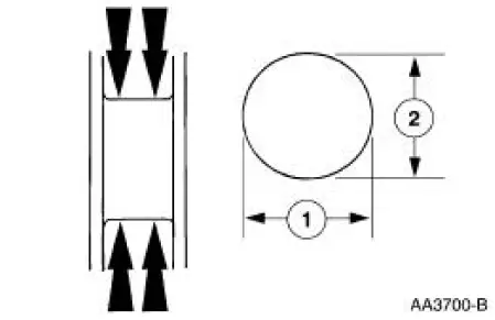 Crankshaft Main Bearing Journal -Taper