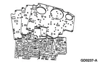 Main Control Valve Body - Disassembled View