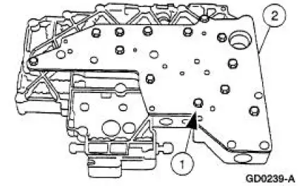 Main Control Valve Body - Disassembled View