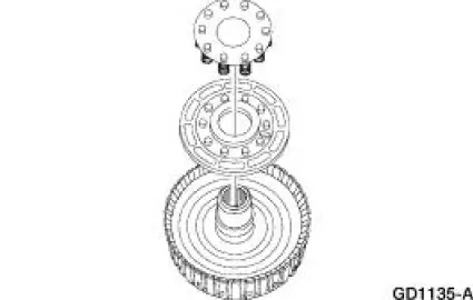 Direct Clutch Disassembled View