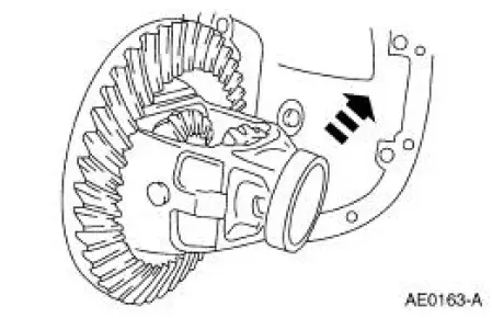 Excessive differential ring gear backface runout