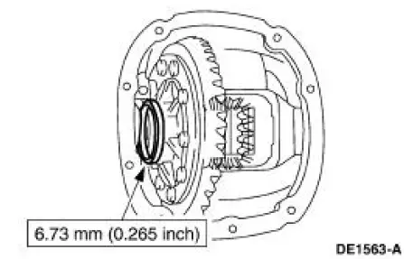 Excessive differential ring gear backface runout