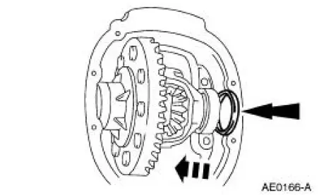 Excessive differential ring gear backface runout