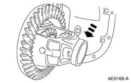 Excessive differential ring gear backface runout