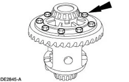 Excessive differential ring gear backface runout