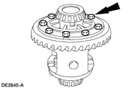 Excessive differential ring gear backface runout