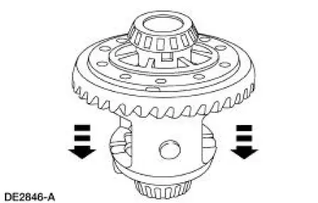 Excessive differential ring gear backface runout