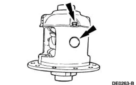 Excessive differential ring gear backface runout