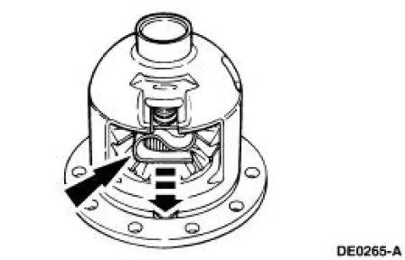 Excessive differential ring gear backface runout