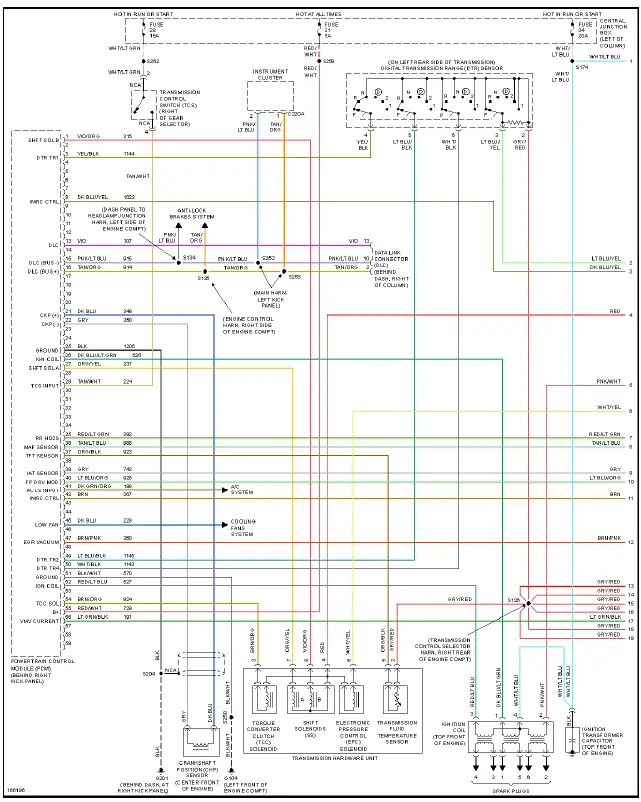 Fig. 11: 3.8L, Engine Performance Circuit (1 of 3)