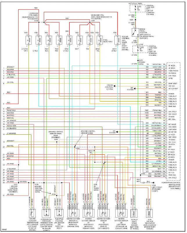 Fig. 16: 4.6L DOHC, Engine Performance Circuit (3 of 3)