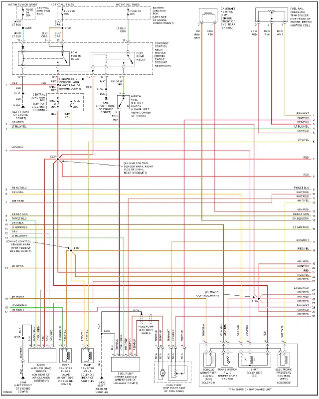 Fig. 21: 4.6L SOHC, Engine Performance Circuit (2 of 3)