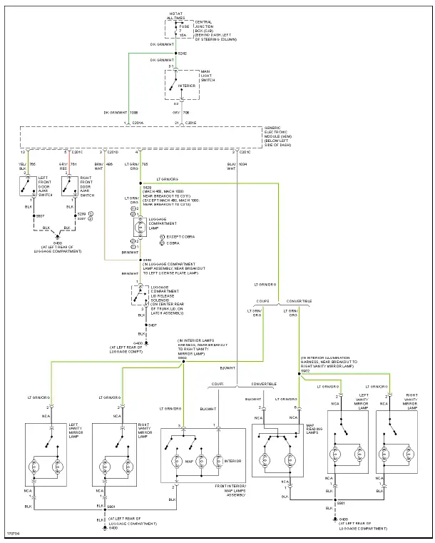 Fig. 30: Courtesy Lamps Circuit