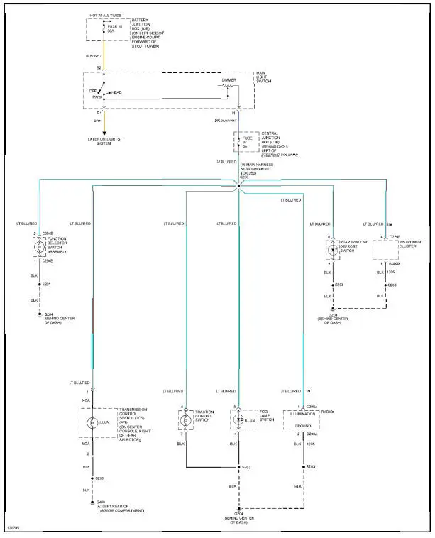 Fig. 31: Instrument Illumination Circuit