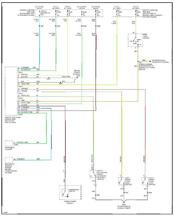 Fig. 54: Warning Systems Circuit