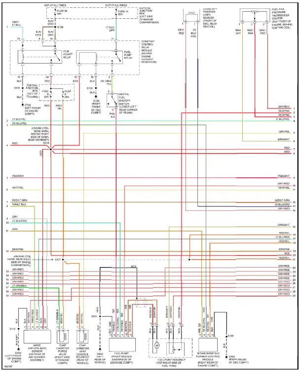 Fig. 12: 3.8L, Engine Performance Circuit (2 of 3)