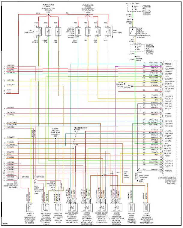 Fig. 13: 3.8L, Engine Performance Circuit (3 of 3)