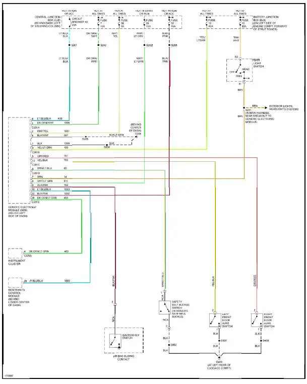 Fig. 54: Warning Systems Circuit