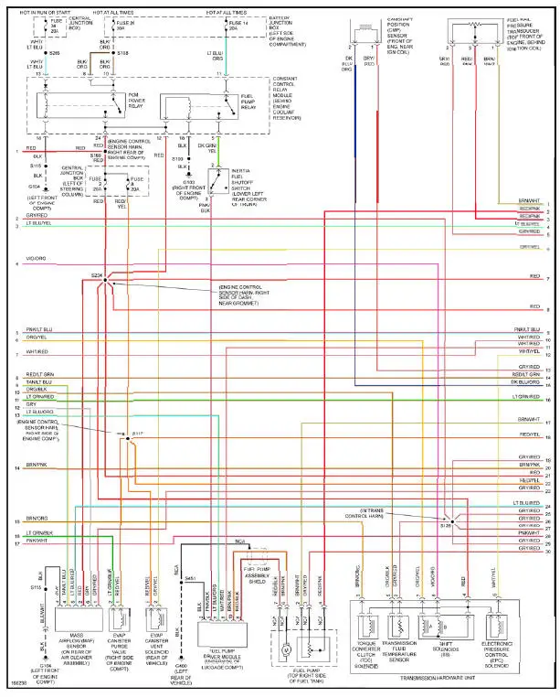 Fig. 21: 4.6L SOHC, Engine Performance Circuit (2 of 3)