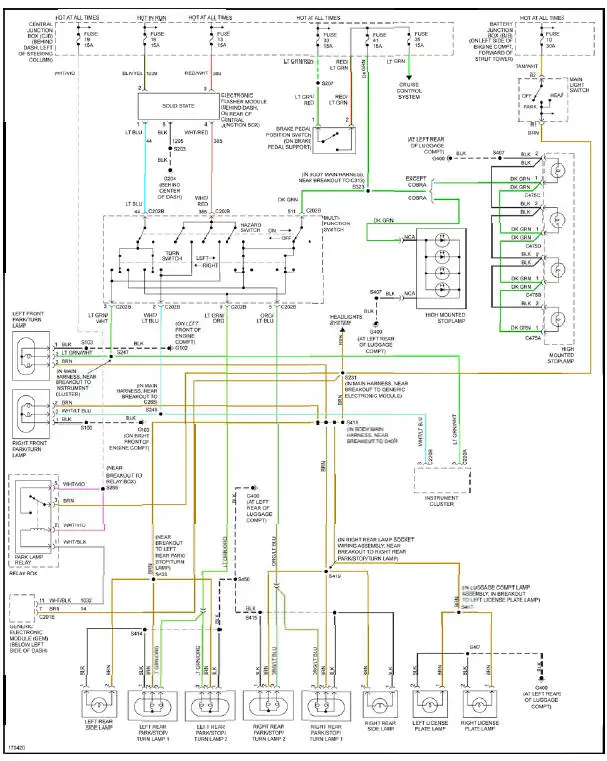 Fig. 24: Exterior Lamps Circuit