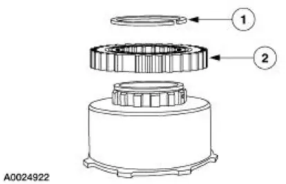 Intermediate Clutch Cylinder Disassembled View