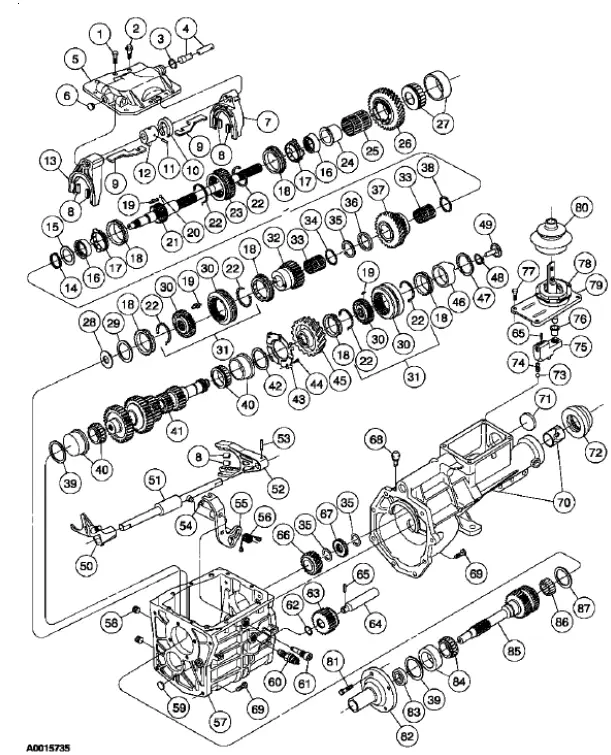 Transmission, Manual Five-Speed