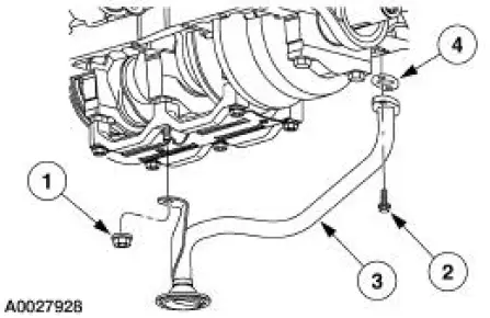 Oil Pump Screen and Pickup Tube