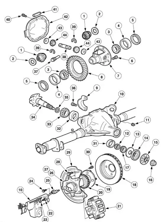 Rear Drive Axle and Differential