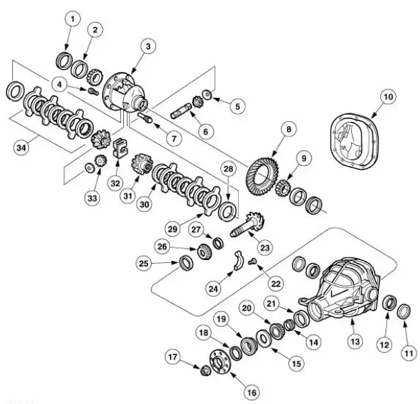 Rear Drive Axle and Differential