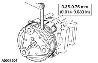 Air Conditioning (A/C) Clutch Air Gap Adjustment