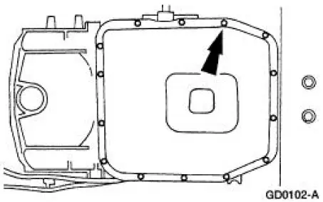 Vehicles equipped with a torque converter drain plug