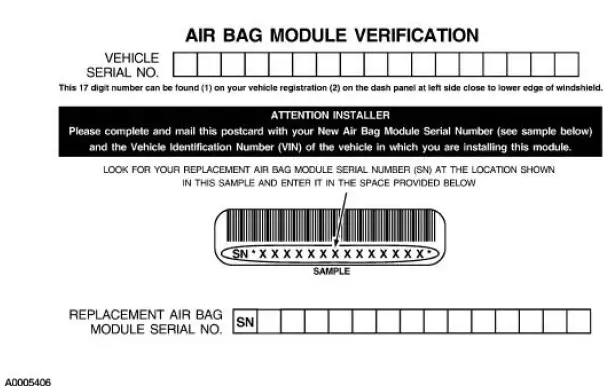 Air Bag Disposal - Undeployed Inoperative