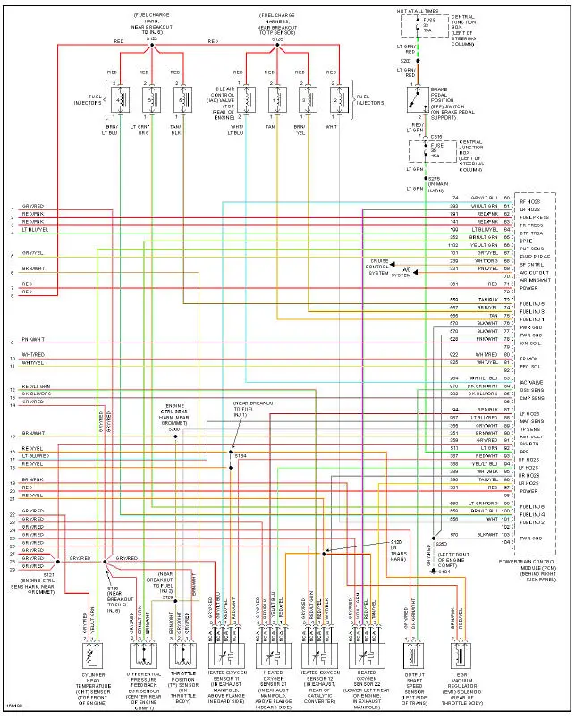 Fig. 13: 3.8L, Engine Performance Circuit (3 of 3)